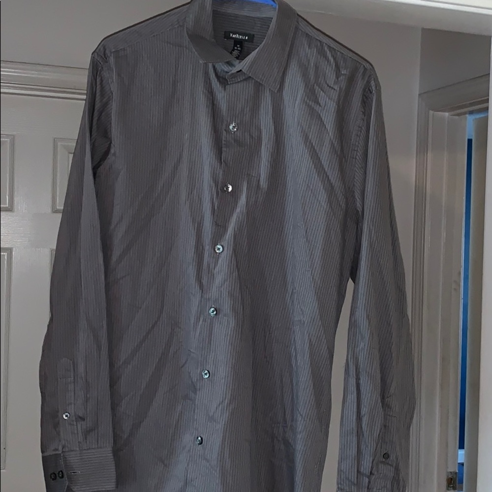 Van Heusen Pin Stripe Dress Shirt Men’s Size M